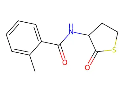 2-methyl-N-(2-oxothiolan-3-yl)benzamide structure