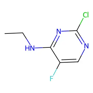 2-chloro-N-ethyl-5-fluoropyrimidin-4-amine structure