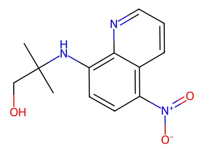 2-Methyl-2-[(5-nitroquinolin-8-yl)amino]propan-1-ol structure