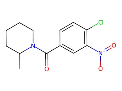 1-(4-Chloro-3-nitrobenzoyl)-2-methylpiperidine structure