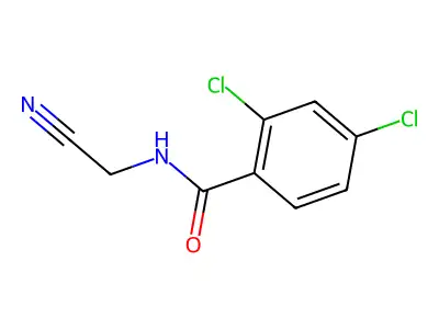 2,4-dichloro-N-(cyanomethyl)benzamide structure