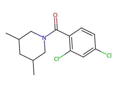 (2,4-Dichlorophenyl)(3,5-dimethylpiperidin-1-yl)methanone structure