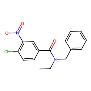 N-苄基-4-氯-N-乙基-3-硝基苯甲酰胺 structure