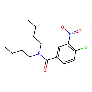 N,N-dibutyl-4-chloro-3-nitrobenzamide structure