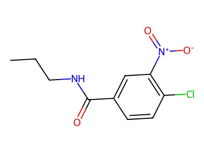 4-chloro-3-nitro-N-propylbenzamide structure