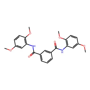 N1,N3-Bis(2,5-dimethoxyphenyl)-1,3-benzenedicarboxamide structure
