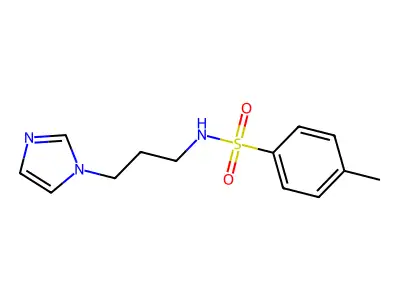 N-[3-(1H-imidazol-1-yl)propyl]-4-methylbenzenesulfonamide structure