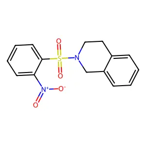 2-({2-Nitrophenyl}sulfonyl)-1,2,3,4-tetrahydroisoquinoline structure