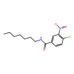 4-chloro-N-heptyl-3-nitrobenzamide structure