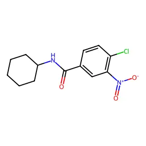 4-chloro-N-cyclohexyl-3-nitrobenzamide structure