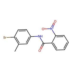 N-(4-bromo-3-methylphenyl)-2-nitrobenzamide structure