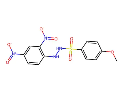 N'-(2,4-dinitrophenyl)-4-methoxybenzenesulfonohydrazide structure