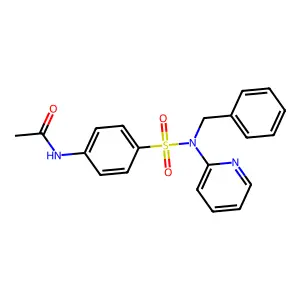 N-[4-[benzyl(pyridin-2-yl)sulfamoyl]phenyl]acetamide structure