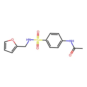 N-(4-{[(2-furylmethyl)amino]sulfonyl}phenyl)acetamide structure