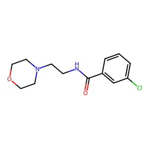 3-chloro-N-(2-(morpholin-4-yl)ethyl)benzamide structure