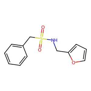 N-(furan-2-ylmethyl)-1-phenylmethanesulfonamide structure
