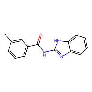 N-(1H-benzimidazol-2-yl)-3-methylbenzamide structure