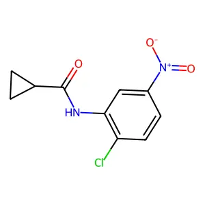 N-(2-chloro-5-nitrophenyl)cyclopropanecarboxamide structure