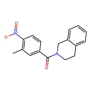 2-{4-Nitro-3-methylbenzoyl}-1,2,3,4-tetrahydroisoquinoline structure