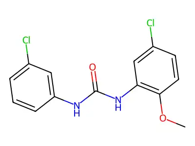 N-(5-Chloro-2-methoxyphenyl)-N'-(3-chlorophenyl)urea structure