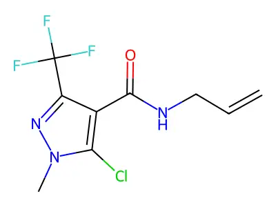 N-allyl-5-chloro-1-methyl-3-(trifluoromethyl)-1H-pyrazole-4-carboxamide structure