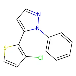 5-(3-chloro-2-thienyl)-1-phenyl-1H-pyrazole structure