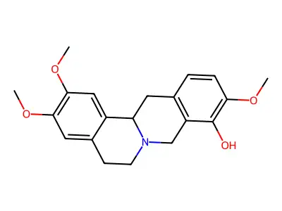 Tetrahydropalmatrubine structure