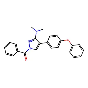 [3-(dimethylamino)-4-(4-phenoxyphenyl)-1H-pyrazol-1-yl](phenyl)methanone structure