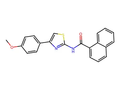 N-[4-(4-methoxyphenyl)-1,3-thiazol-2-yl]naphthalene-1-carboxamide structure