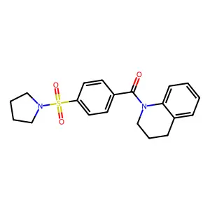 (3,4-dihydroquinolin-1(2H)-yl)(4-(pyrrolidin-1-ylsulfonyl)phenyl)methanone structure