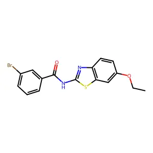 3-bromo-N-(6-ethoxy-1,3-benzothiazol-2-yl)benzamide structure
