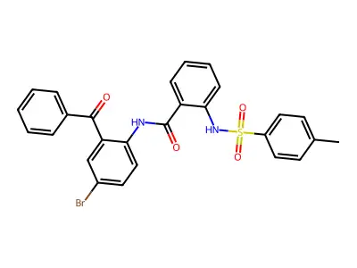 N-(2-Benzoyl-4-bromophenyl)-2-(4-methylbenzenesulfonamido)benzamide structure