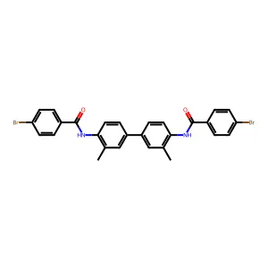 4-bromo-N-[4-[4-[(4-bromobenzoyl)amino]-3-methylphenyl]-2-methylphenyl]benzamide structure