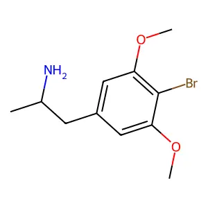 4-溴-3,5-二甲氧基安非他命 structure