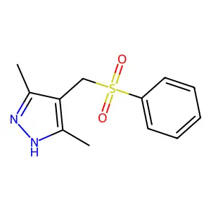 4-[(benzenesulfonyl)methyl]-3,5-dimethyl-1H-pyrazole structure