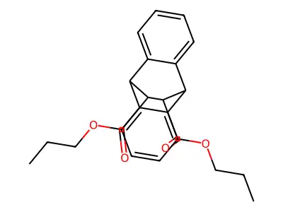 Dipropyl 9,10-dihydro-9,10-ethanoanthracen-11,12-dicarboxylate structure