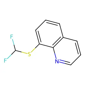Difluoro-8-quinolylthiomethane structure