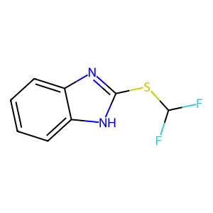 2-((difluoromethyl)sulfanyl)-1H-1,3-benzodiazole structure
