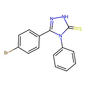 5-(4-bromophenyl)-4-phenyl-4H-1,2,4-triazole-3-thiol structure