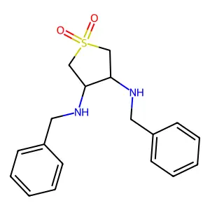 3,4-双(苄氨基)四氢噻吩-1,1-二氧化物 structure
