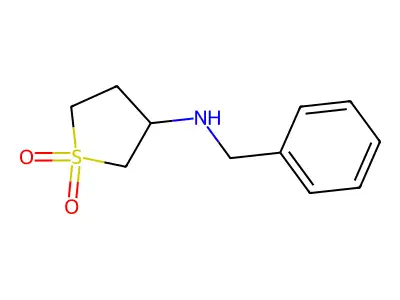 N-benzyltetrahydrothiophen-3-amine 1,1-dioxide structure