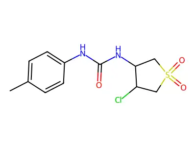 1-(4-Chloro-1,1-dioxidotetrahydrothiophen-3-yl)-3-(p-tolyl)urea structure