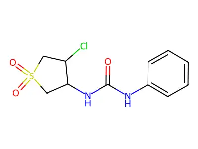 1-(4-Chloro-1,1-dioxothiolan-3-yl)-3-phenylurea structure