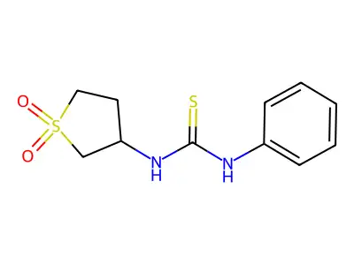 1-Hydroxy-3-{[(phenylamino)thioxomethyl]amino}thiolan-1-one structure