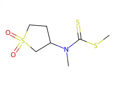 Methyl (1,1-dioxidotetrahydrothiophen-3-yl)methylcarbamodithioate structure
