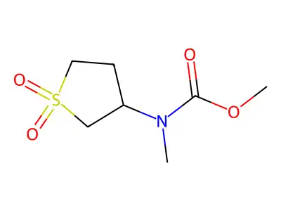 Methyl (1,1-dioxidotetrahydrothiophen-3-yl)methylcarbamate structure