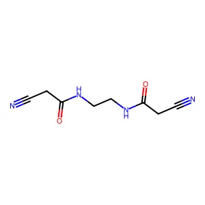 N,N'-Ethylenebis(2-cyanoacetamide) structure