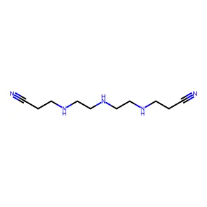 Propanenitrile, 3,3'-(iminobis(2,1-ethanediylimino))bis- structure