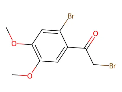2-Bromo-1-(2-bromo-4,5-dimethoxyphenyl)ethanone structure