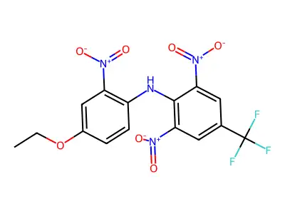 N-(4-ethoxy-2-nitrophenyl)-2,6-dinitro-4-(trifluoromethyl)aniline structure